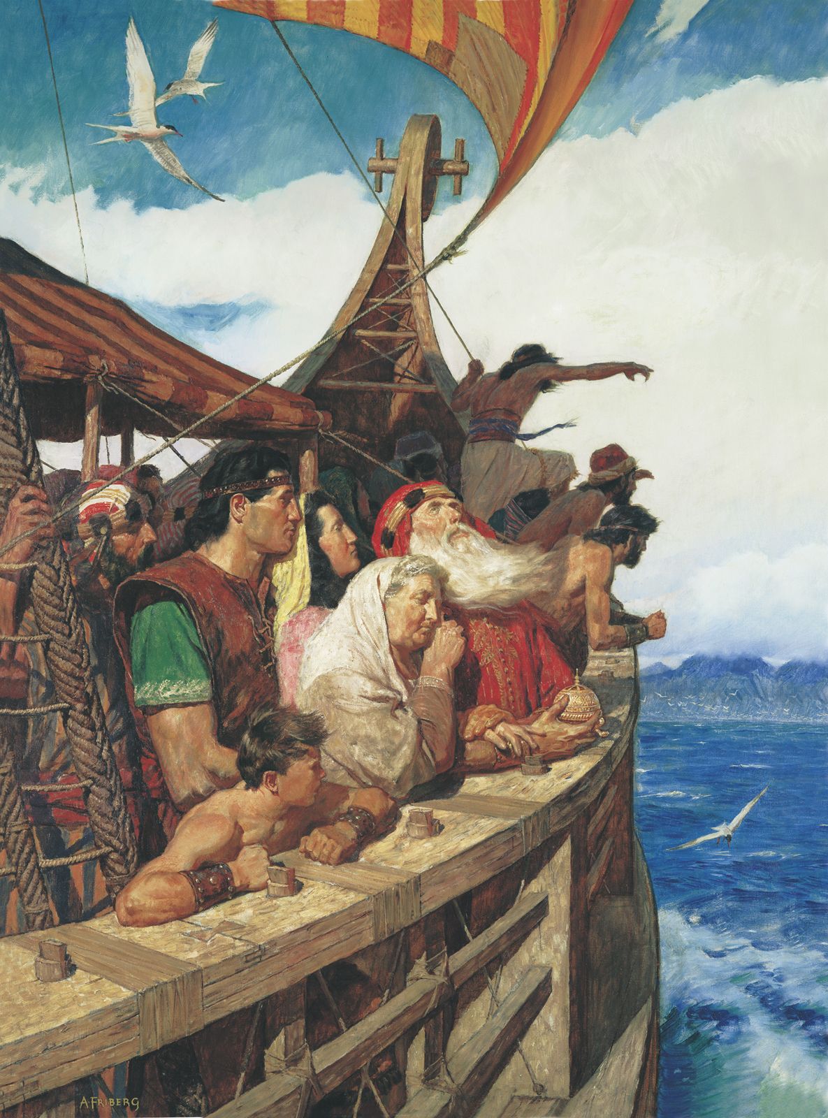 Lehi y su familia viajan a la tierra prometida