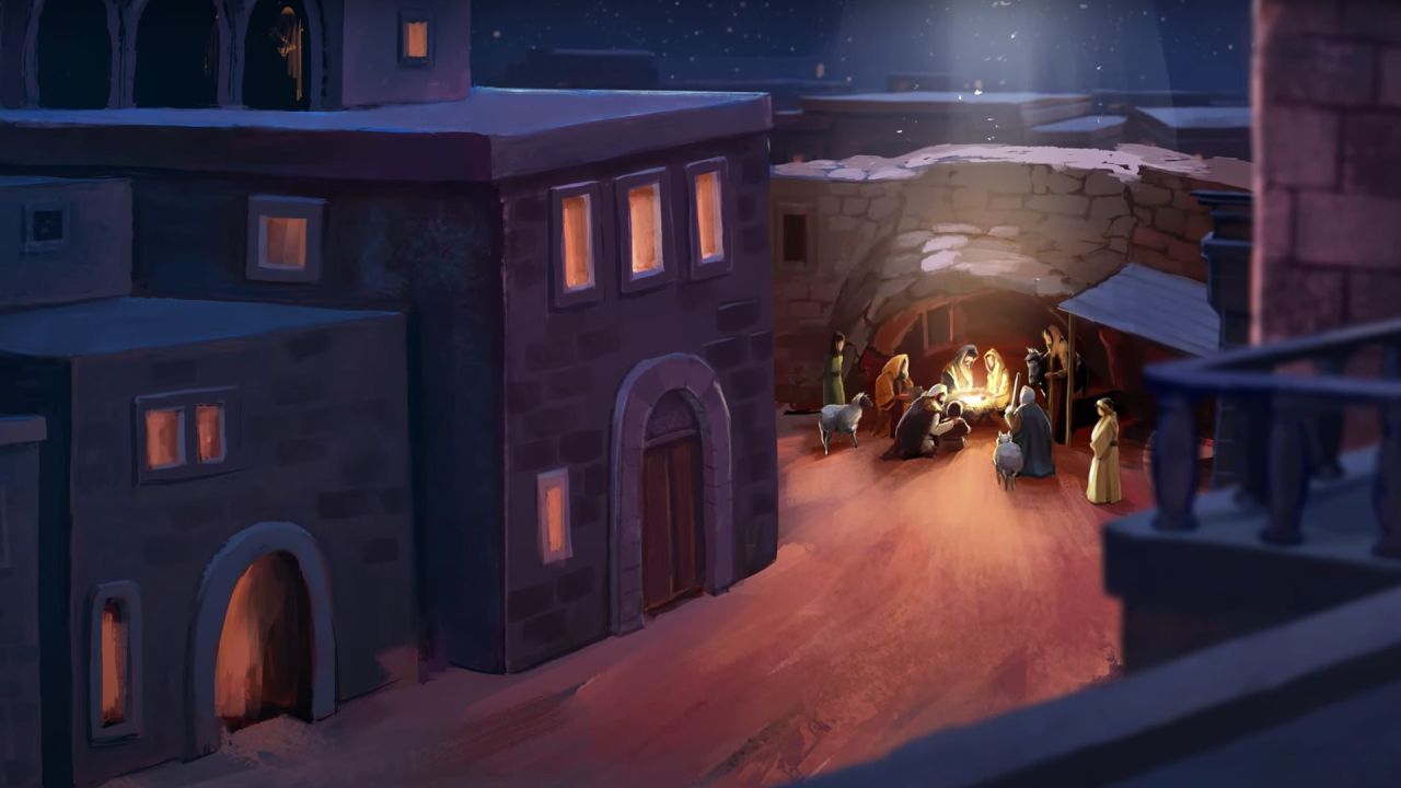 Imagen animada de la Natividad