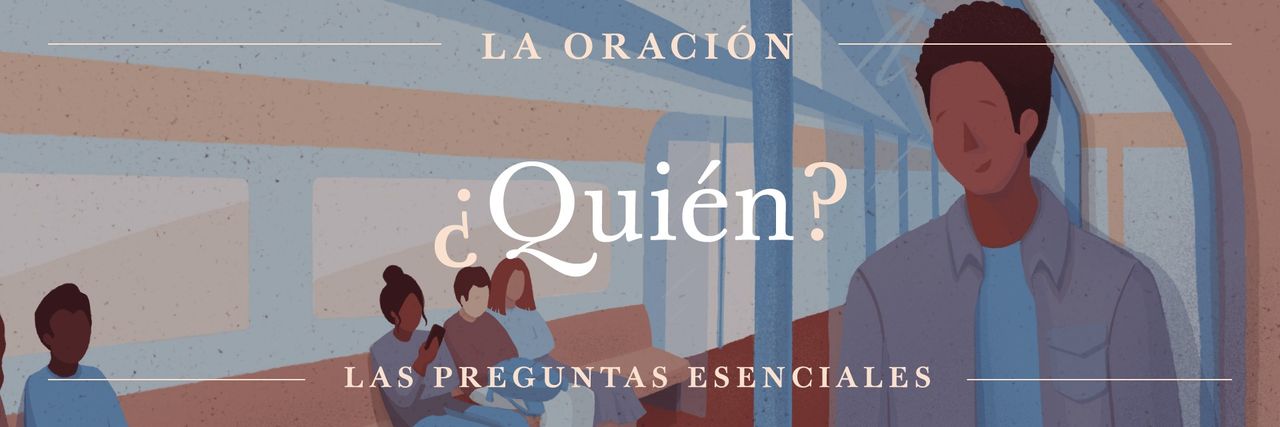 Una persona en el transporte público toma un tiempo para meditar
